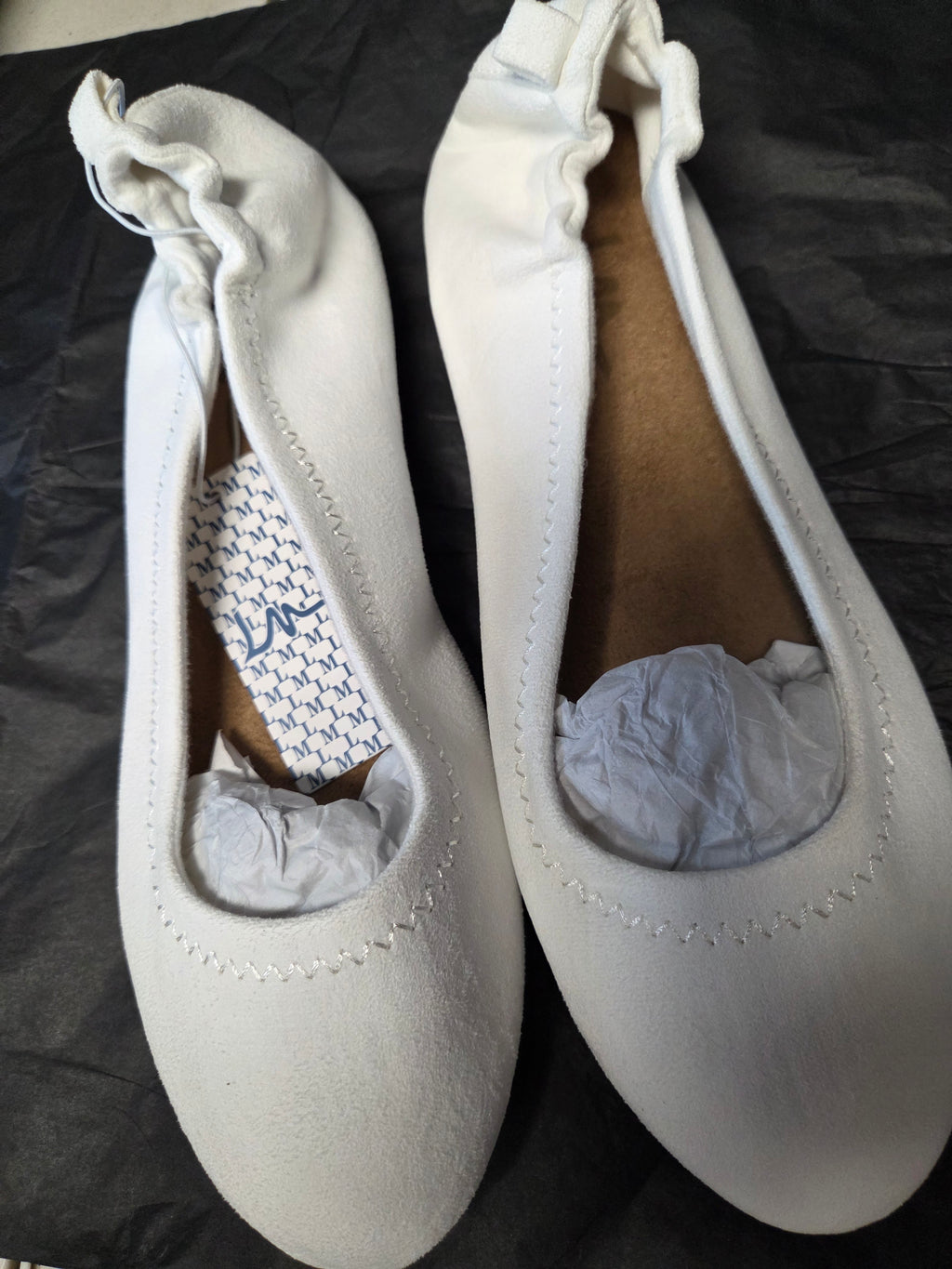 White Casual Flats