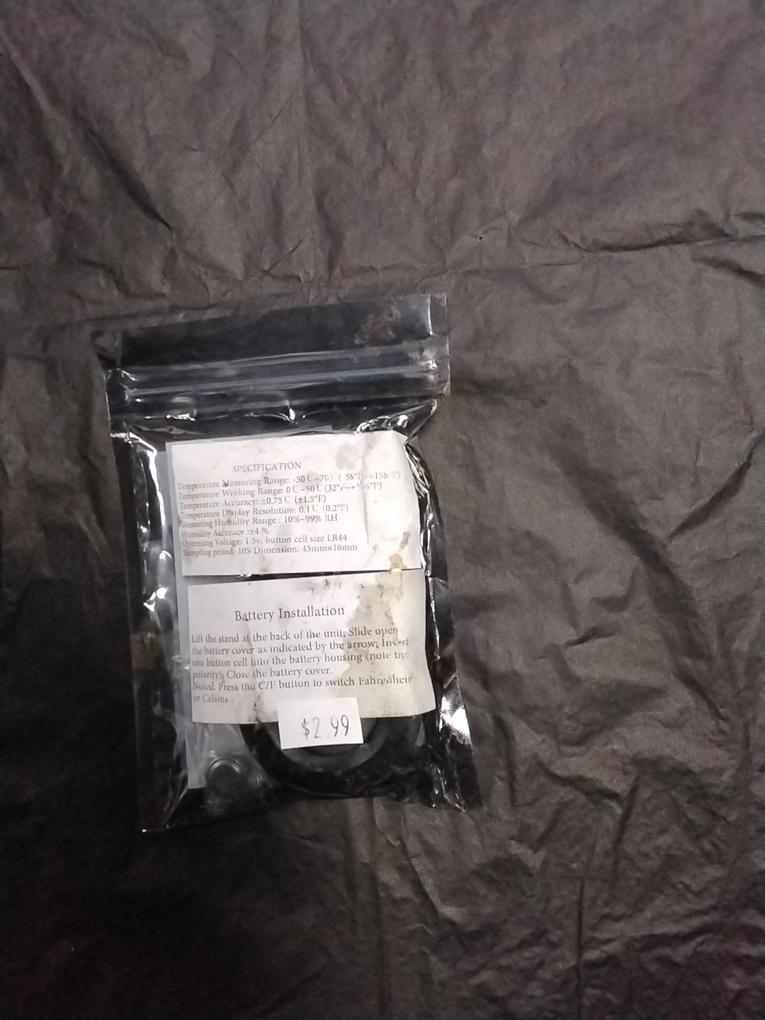 Mini Indoor/ Outdoor Humidity Monitor