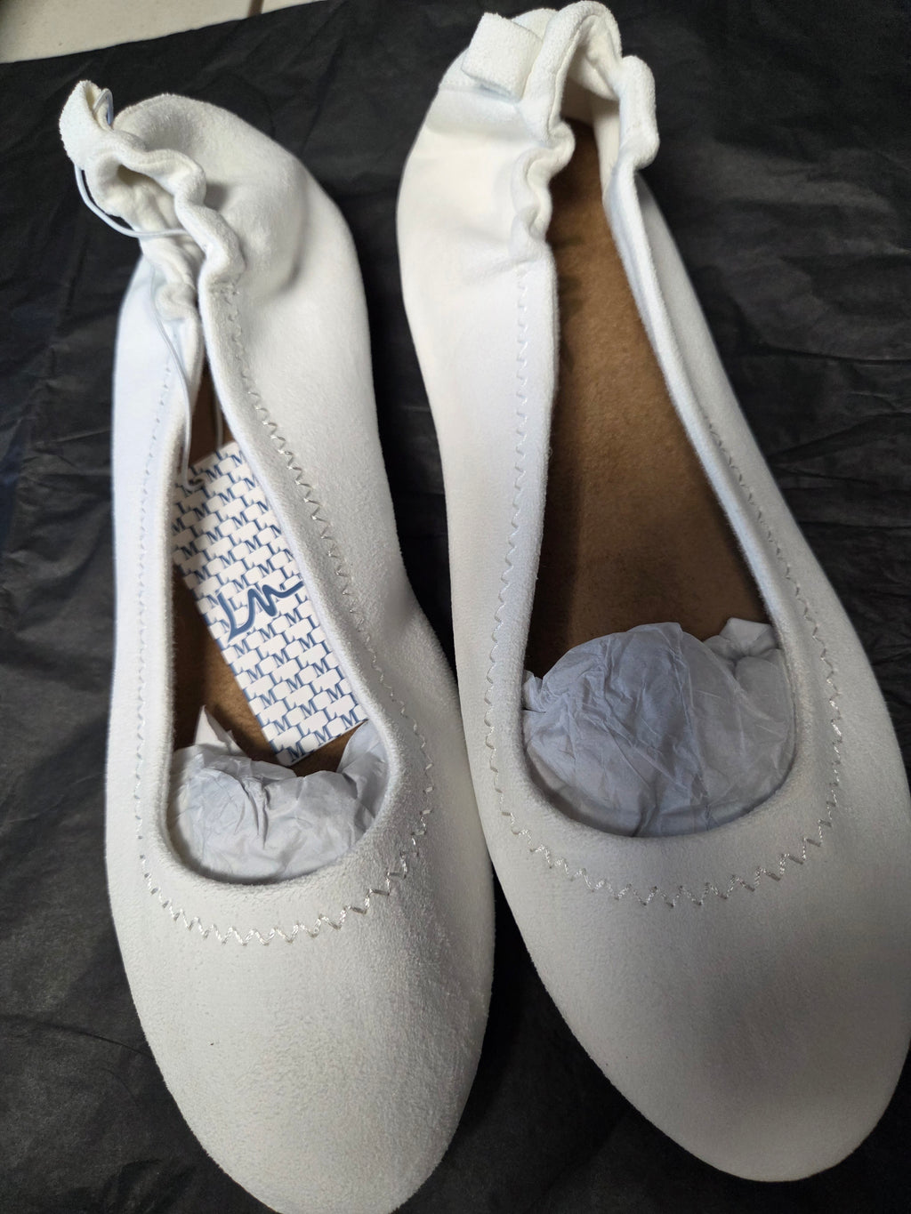 White Casual Flats